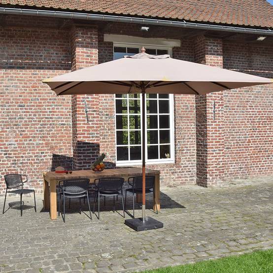 Parasol droit taupe 3x3 m Pegasia - Gecko Jardin - Imagen 7