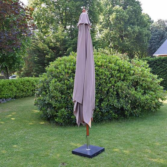 Parasol droit taupe 3x3 m Pegasia - Gecko Jardin - Imagen 4