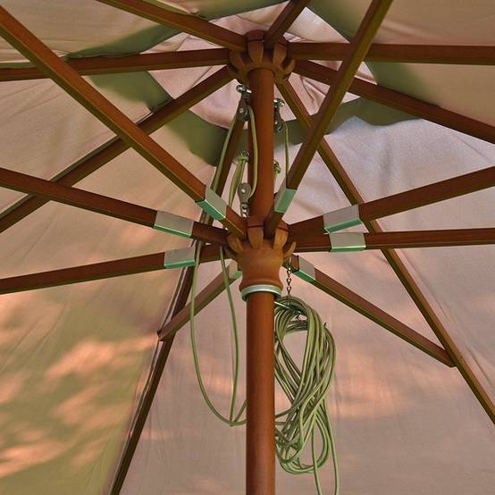 Parasol droit taupe 3x3 m Pegasia - Gecko Jardin - Imagen 3