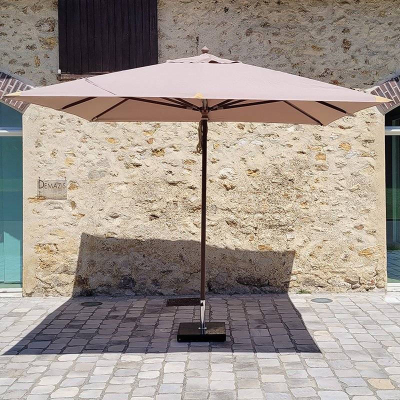 Parasol droit taupe 3x3 m Pegasia - Gecko Jardin - Imagen 1