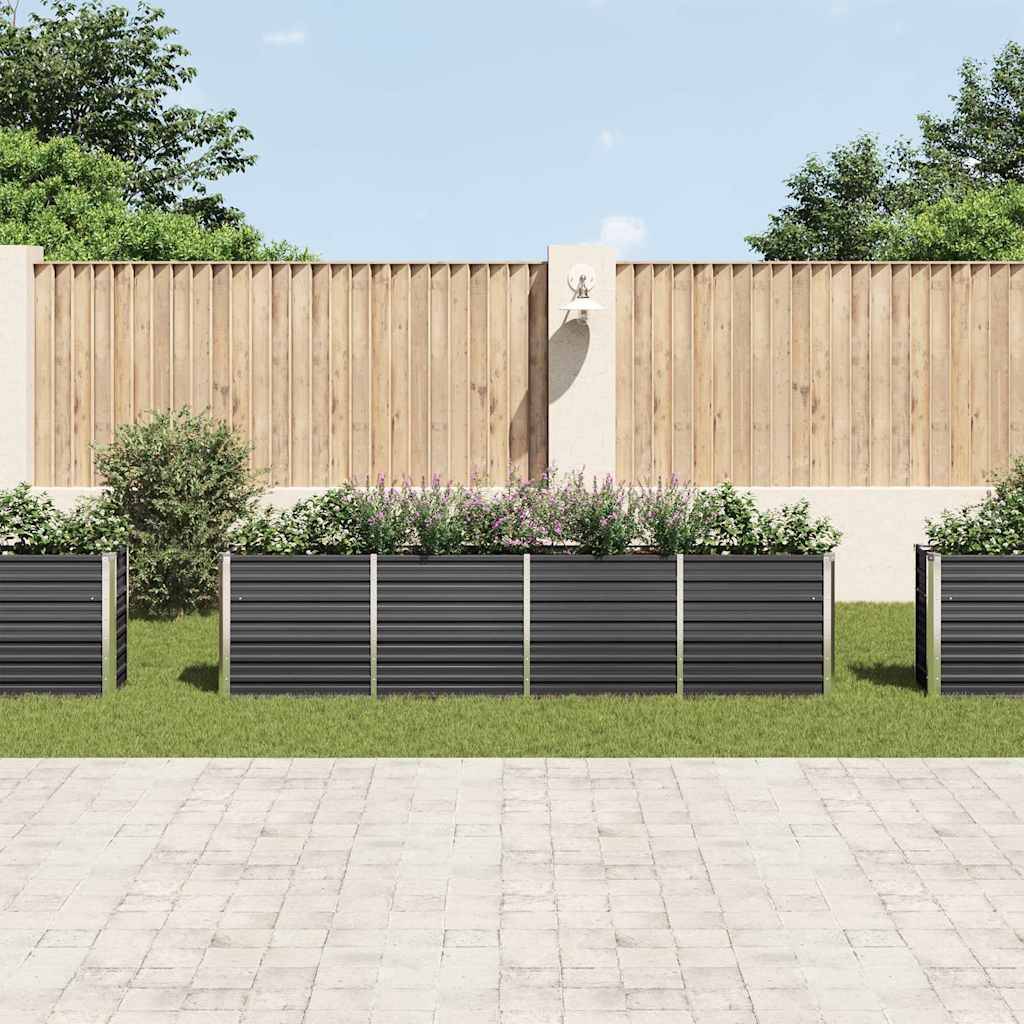 Prolenta Premium - Jardinière acier anthracite 320 x 40 x 77 cm - Prolenta premium p367.3 - Image 3