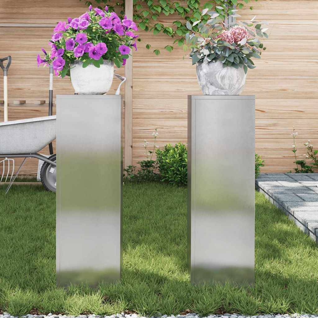 Support plante  Prolenta Argent  24 X 24 X 75 cm  - P95056A - Image 4