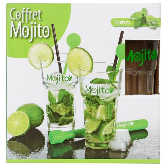 Coffret à Mojito "13 Pièces" 14cm Transparent - Image 5