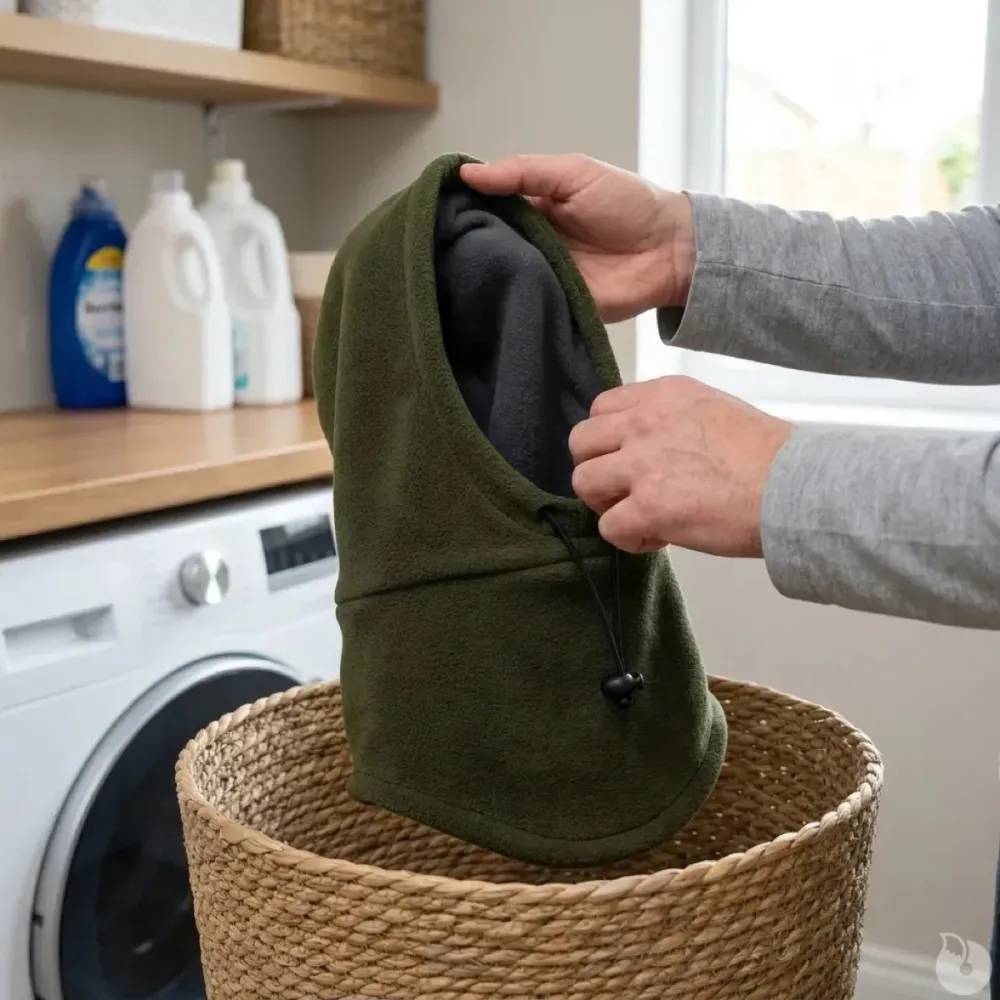 Cagoule polaire réglable douce et chaude - Modèle confortable Taille - Image 7
