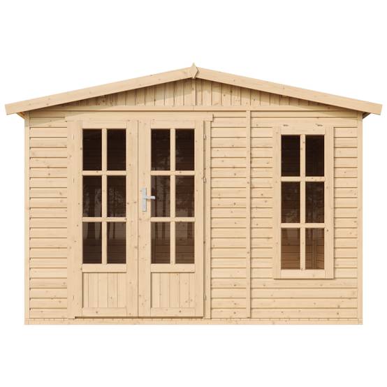 Timbela - Abri de jardin en bois 6 m² / l332xP222xH232cm - Cabanon jardin extérieur avec sol - Chalet de Loisirs - 17 mm d’épaisseur - Timbela M334FB - Image 3