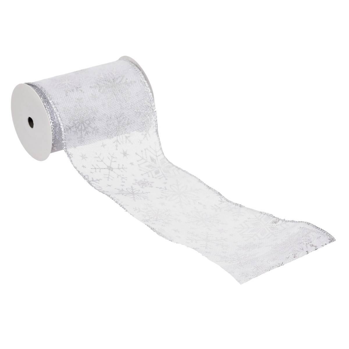 Guirlande de Noël Ruban Flocons 12 cm x 5 m ATMOSPHERA CREATEUR D'INTERIEUR - Image 1
