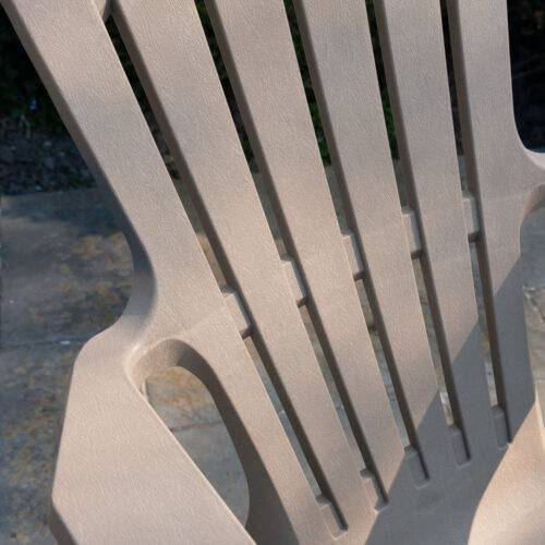 Wilsa Garden - Lot de 4 Fauteuils  Adirondack de jardin en résine empilables Taupe - Imagen 8