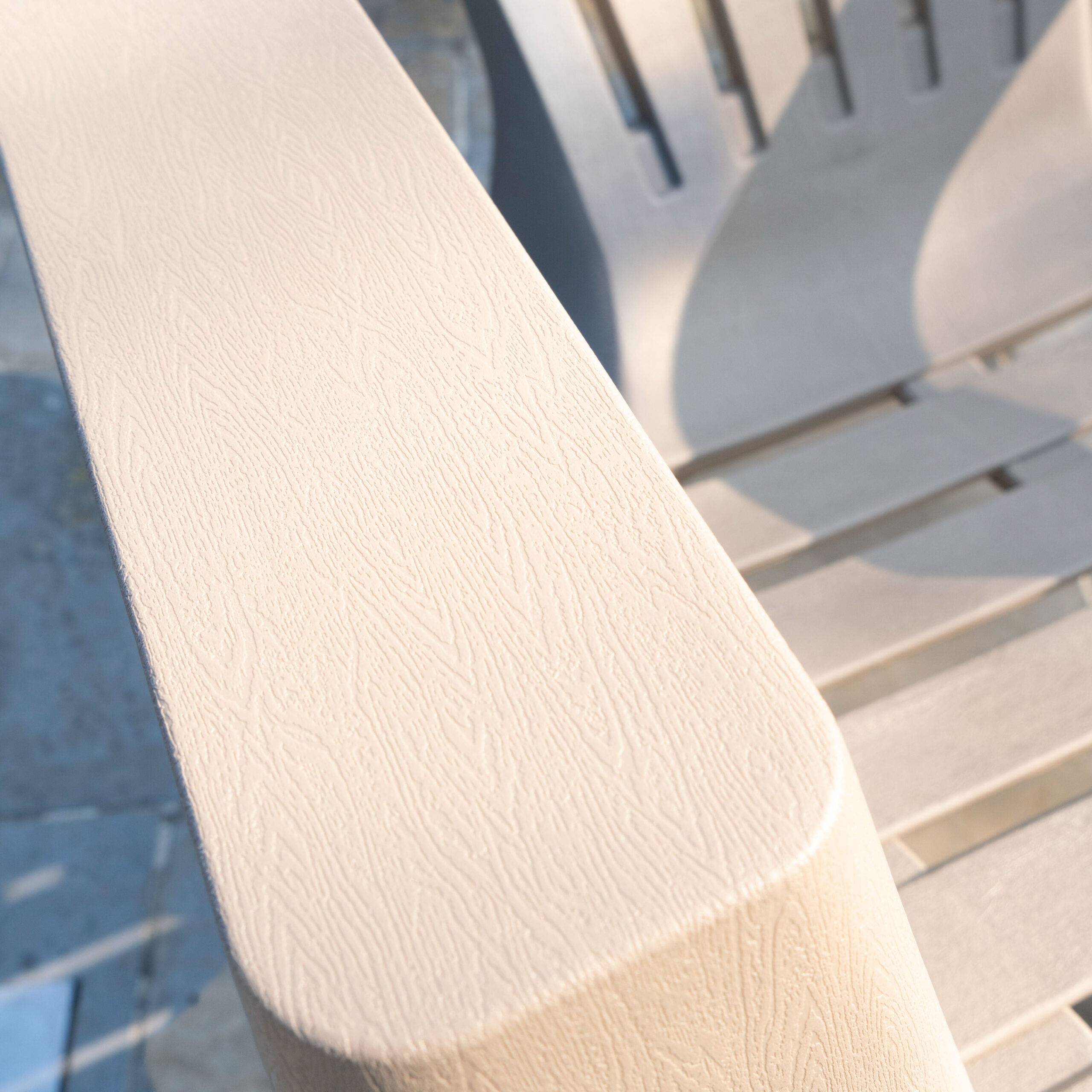 Wilsa Garden - Lot de 4 Fauteuils  Adirondack de jardin en résine empilables Taupe - Imagen 6