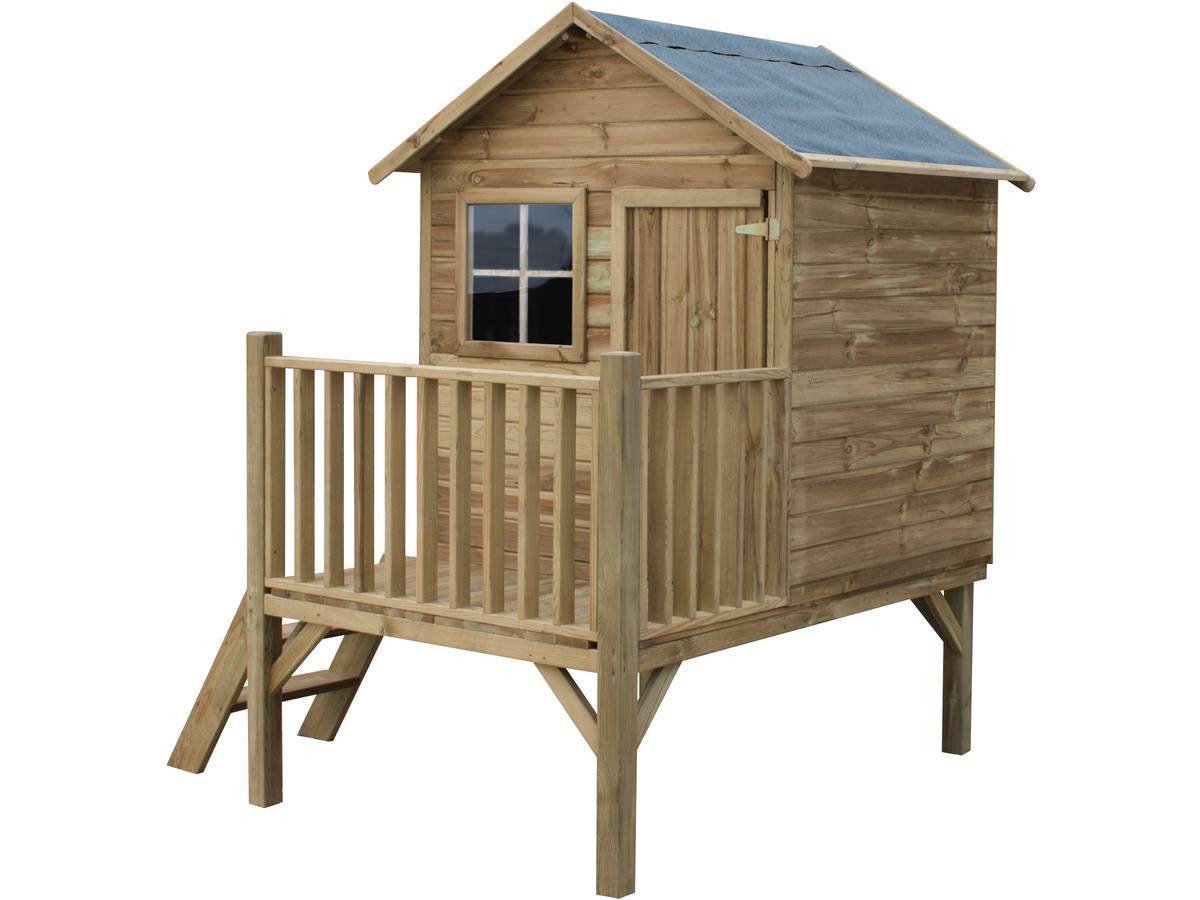 Habitat Et Jardin - Maisonnette En Bois Avec Toboggan "tomek" -habitat Et Jardin - Imagen 3