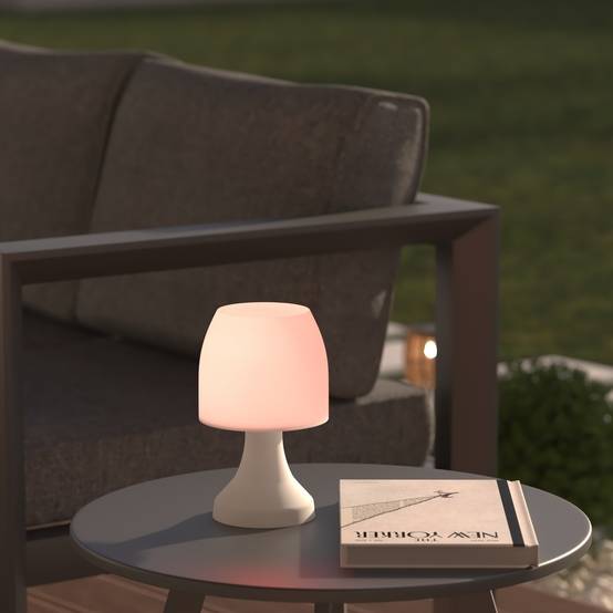 Lampe outdoor "Dokk" multicolore H19cm ATMOSPHERA CREATEUR D'INTERIEUR - Image 3