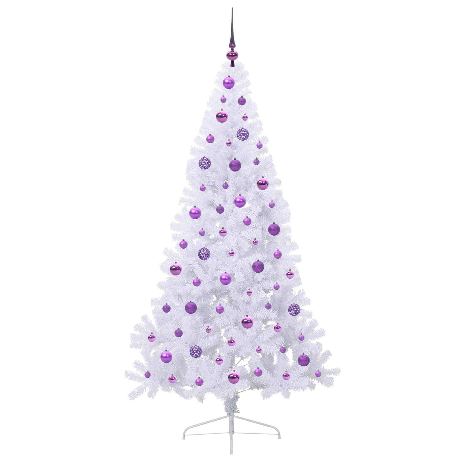 Vidaxl - Sapin de Noël artificiel avec 300 LED Blanc 180 cm PVC et Acier vidaXL 3426818 - Image 5