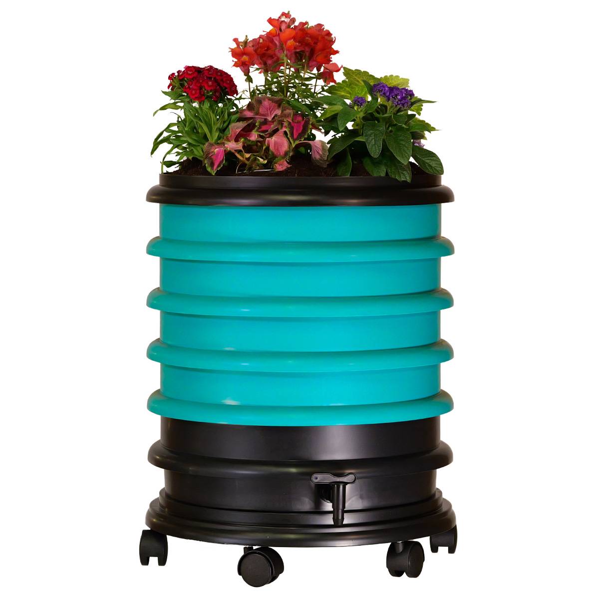 Lombricomposteur WormBox 4 Plateaux Turquoise, 72L - Image 1