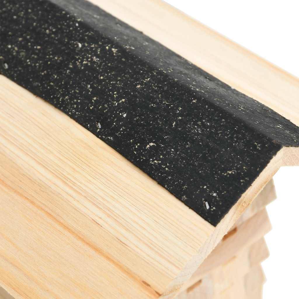 Vidaxl - Hôtel d'abeilles Bois de sapin massif 22x20x20 cm vidaXL 314814 - Imagen 6