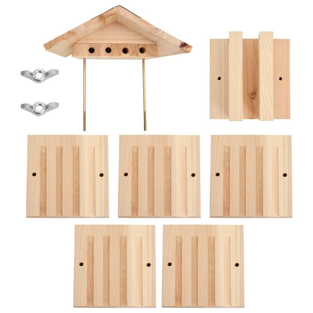 Vidaxl - Hôtel d'abeilles Bois de sapin massif 22x20x20 cm vidaXL 314814 - Imagen 4