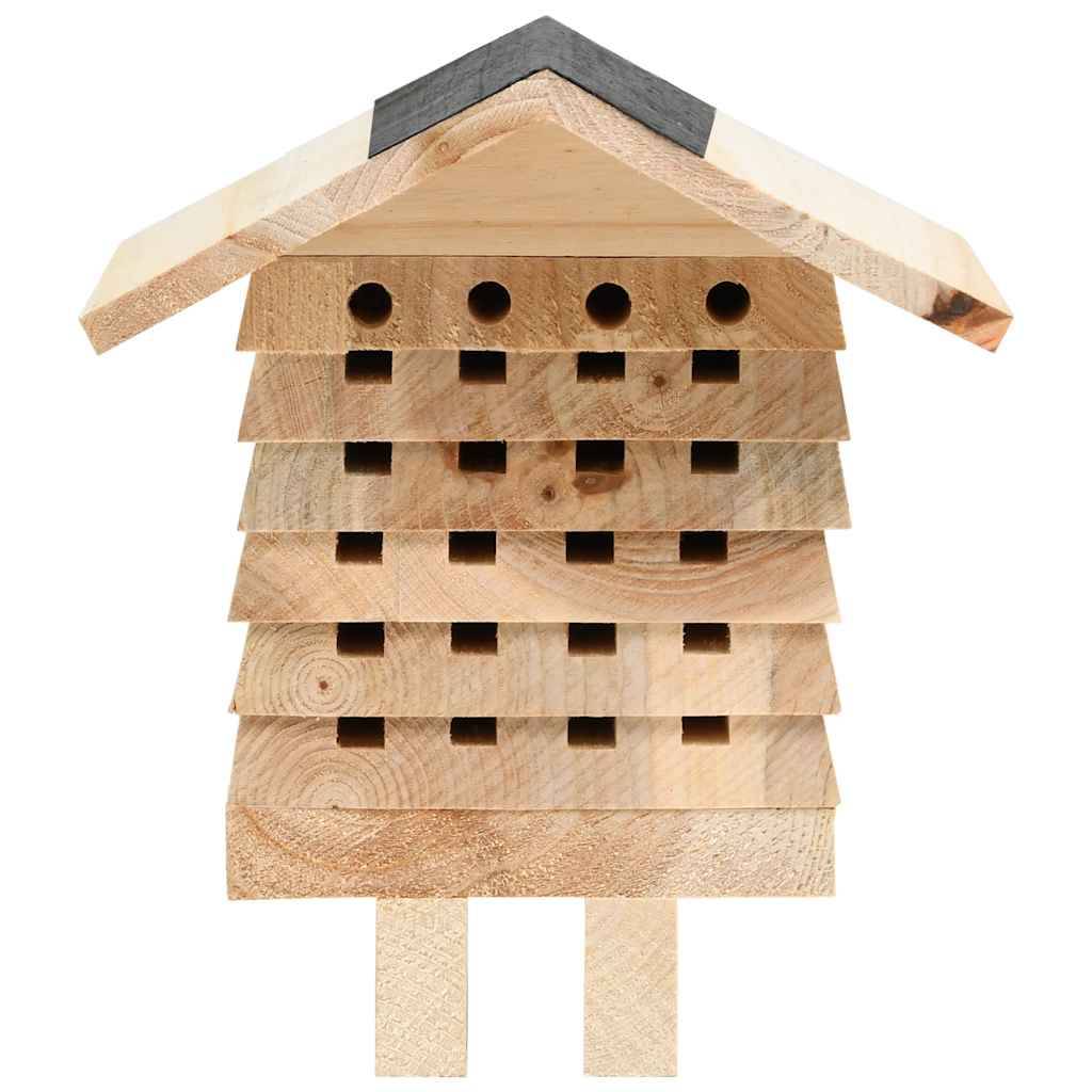Vidaxl - Hôtel d'abeilles Bois de sapin massif 22x20x20 cm vidaXL 314814 - Imagen 2