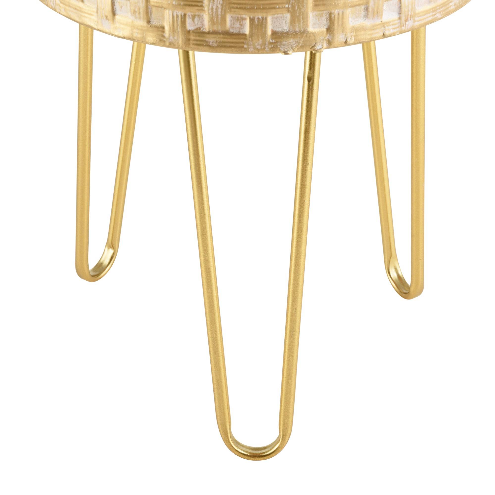 Lot de 3 supports de plante métal tailles différentes laiton - Image 5