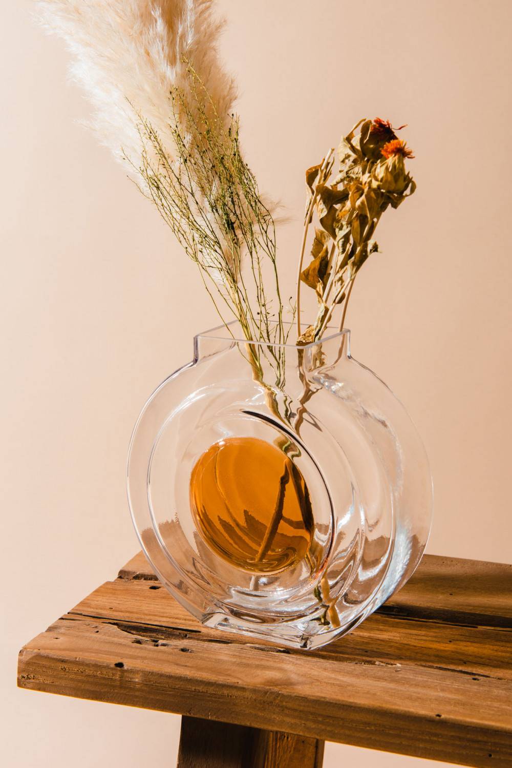 Amadeus - Vase Rond Ambre 20 cm - Image 2