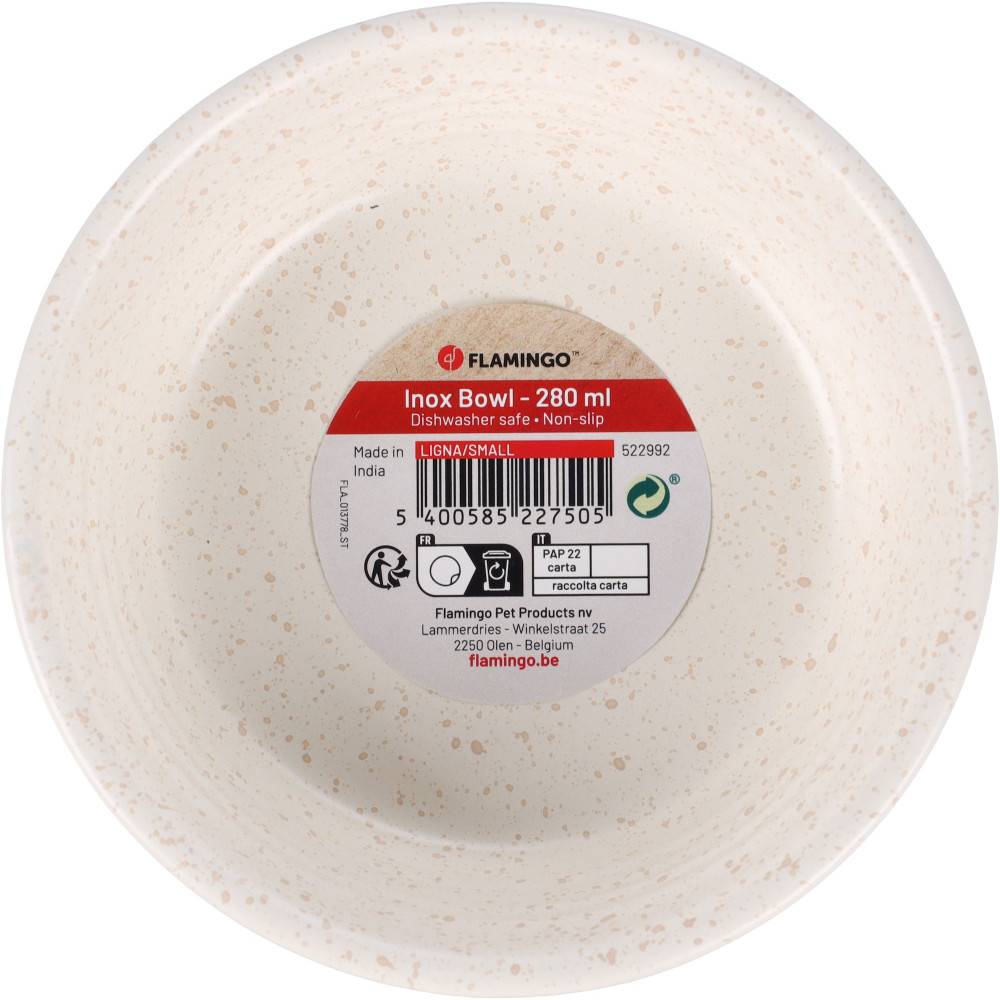 Gamelle pour nourriture ou l'eau blanche ø 11.9cm,  280 ml pour chat et petit chien - Imagen 2
