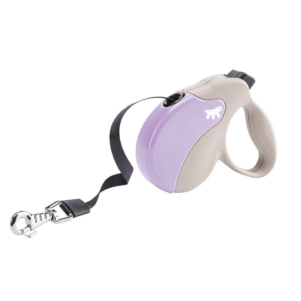 Ferplast - Ferplast Laisse Chien Enrouleur AMIGO SMALL, Laisse pour petits chiens jusqu'à 15 Kg. Sangle Extensible max 5 m. Bouton de verrouillage et de - Imagen 1