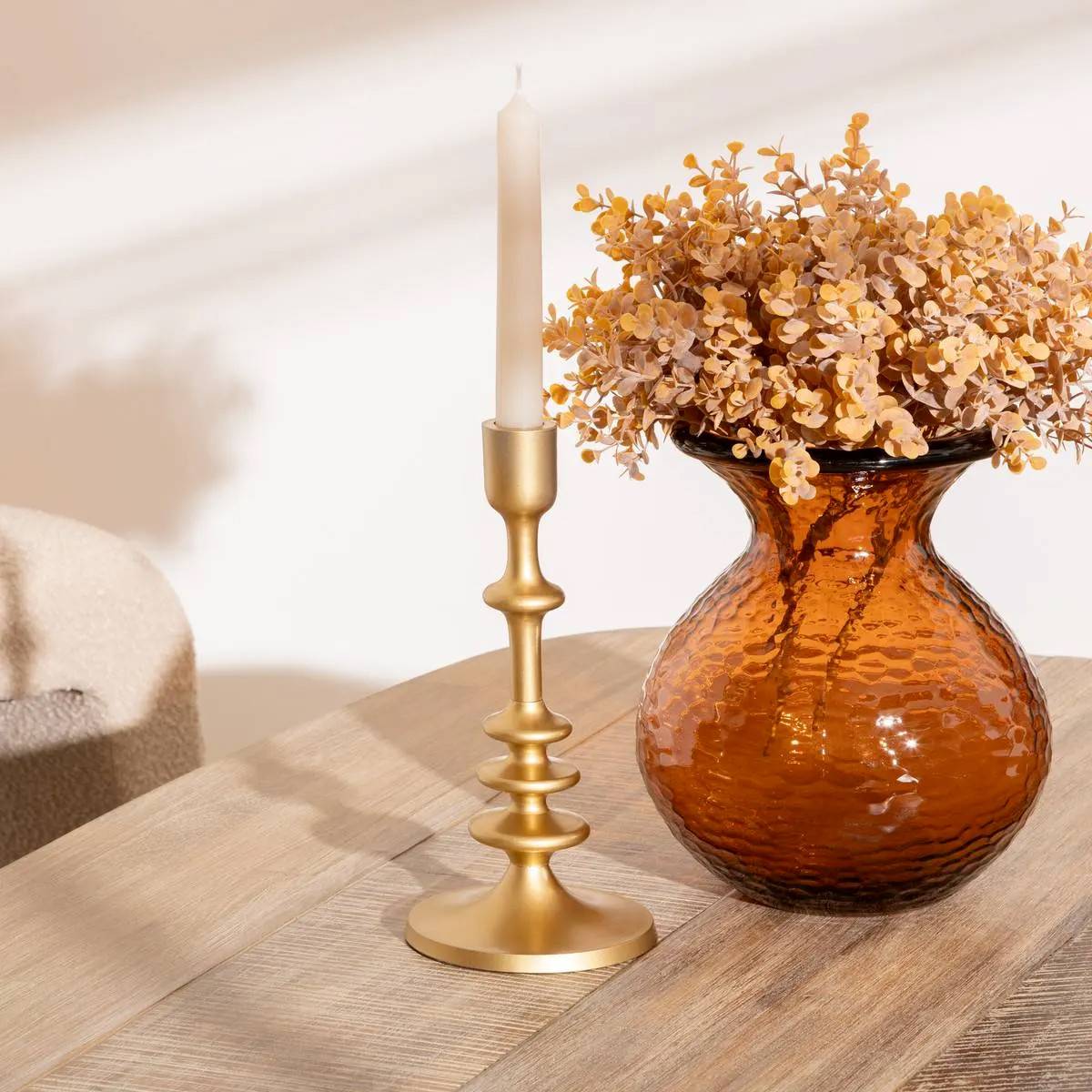Atmosphera - Chandelier "Feel" métal doré H26cm - Atmosphera Créateur d'intérieur - Imagen 2