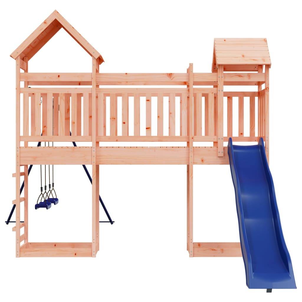Helloshop26 - Aire de jeux d'extérieur balançoires toboggan portiques robuste jeux jardin 492 x 358 x 238 cm bois massif de douglas - Imagen 5