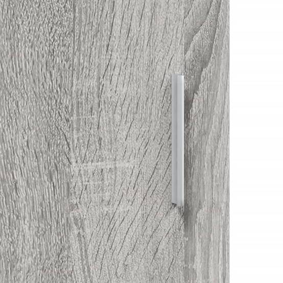 Grand Meuble Aquarium Bois d'ingénierie Rangement Pratique Sonoma Gris 121 cm - ComfortXL Outdoor Living - Image 9