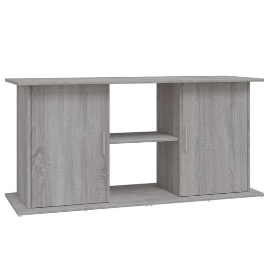 Grand Meuble Aquarium Bois d'ingénierie Rangement Pratique Sonoma Gris 121 cm - ComfortXL Outdoor Living - Image 2