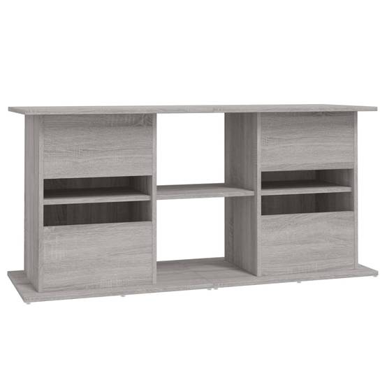 Grand Meuble Aquarium Bois d'ingénierie Rangement Pratique Sonoma Gris 121 cm - ComfortXL Outdoor Living - Image 8