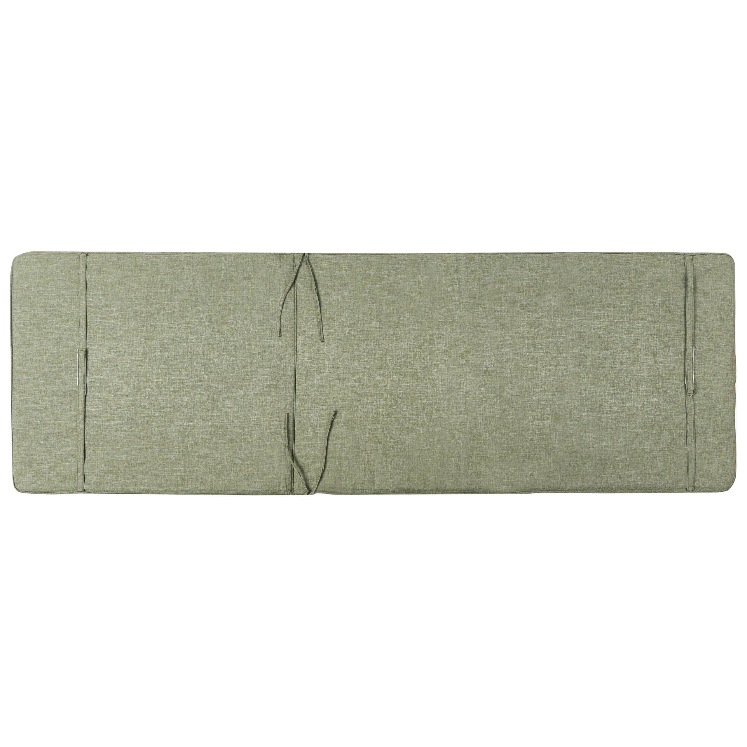 Beliani - Chaise longue Acier Vert VOLTERRA - 75x168x93- Beliani - Image 7