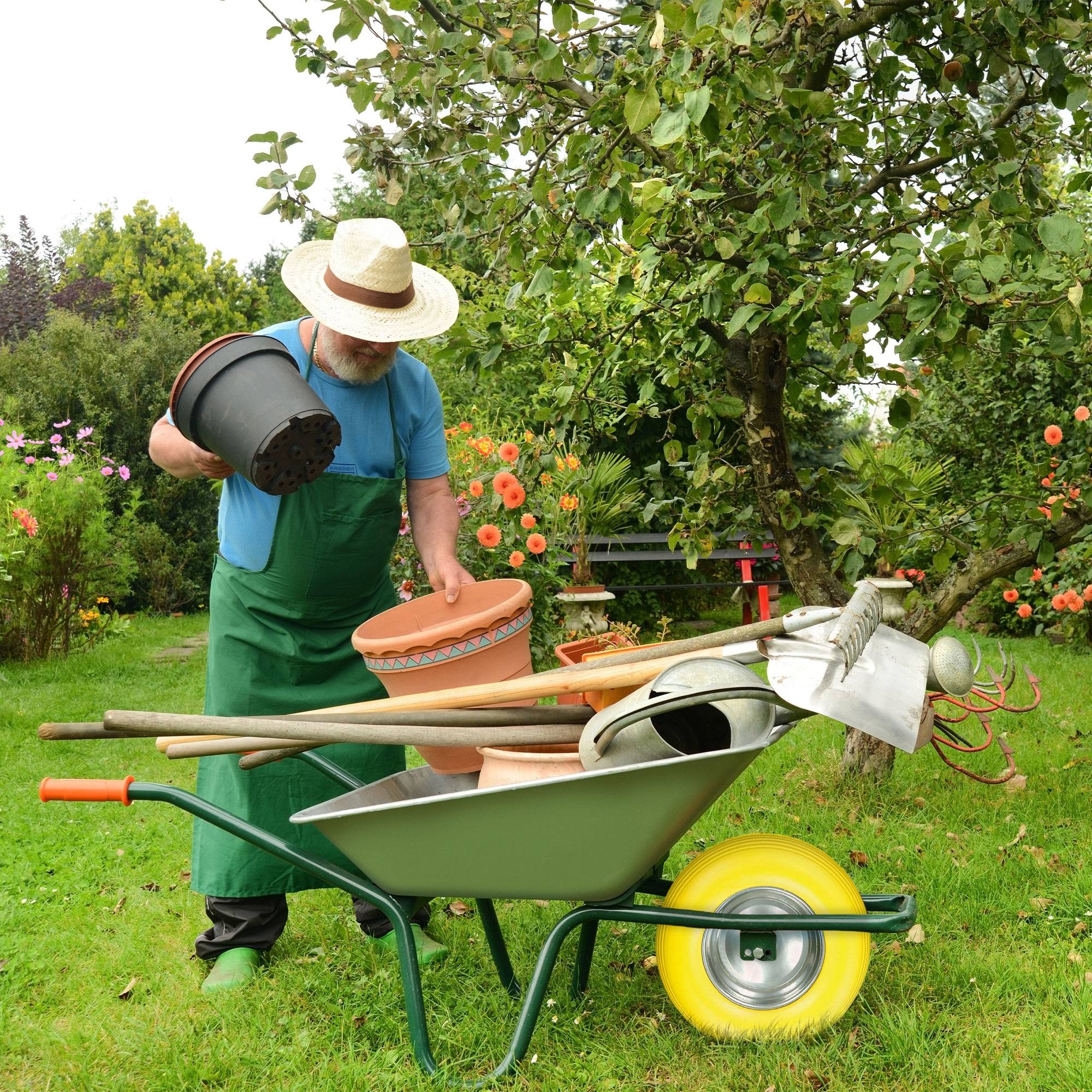 Ecd-Germany - 15" Roue brouette caoutchouc plein gomme PU 4.80 4.00-8 Ø 390 mm avec axe - Imagen 4