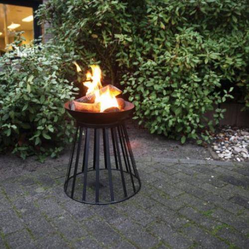 Esschert Design - Brasero de jardin réversible - panier à feu ou bol à feu - Imagen 2