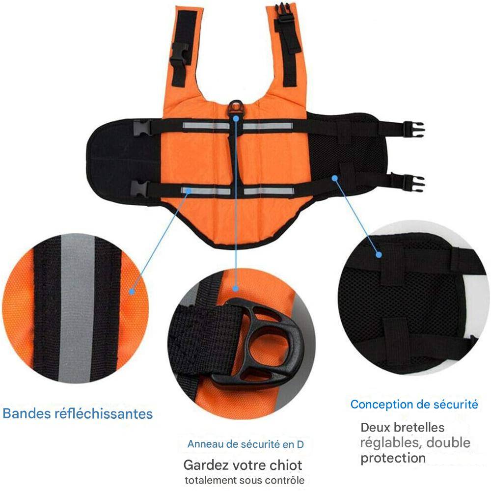 Gilet de sauvetage pour chien - Forte flottabilité DtopbuyAge - Image 6