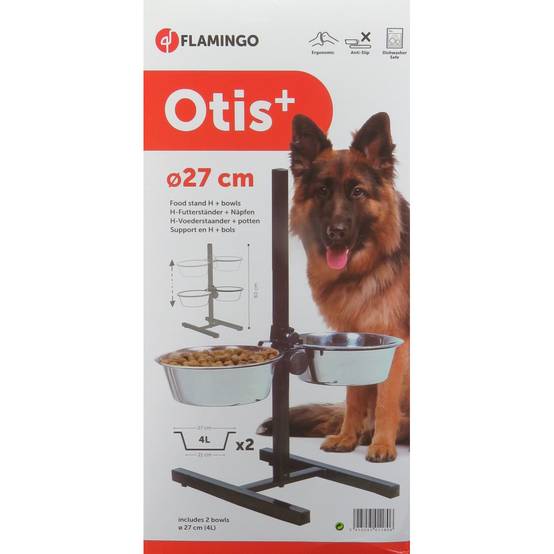 Flamingo - Bar a chien Otis hauteur max 60 cm bol ø 27 cm 4 litres pour chien - Image 3