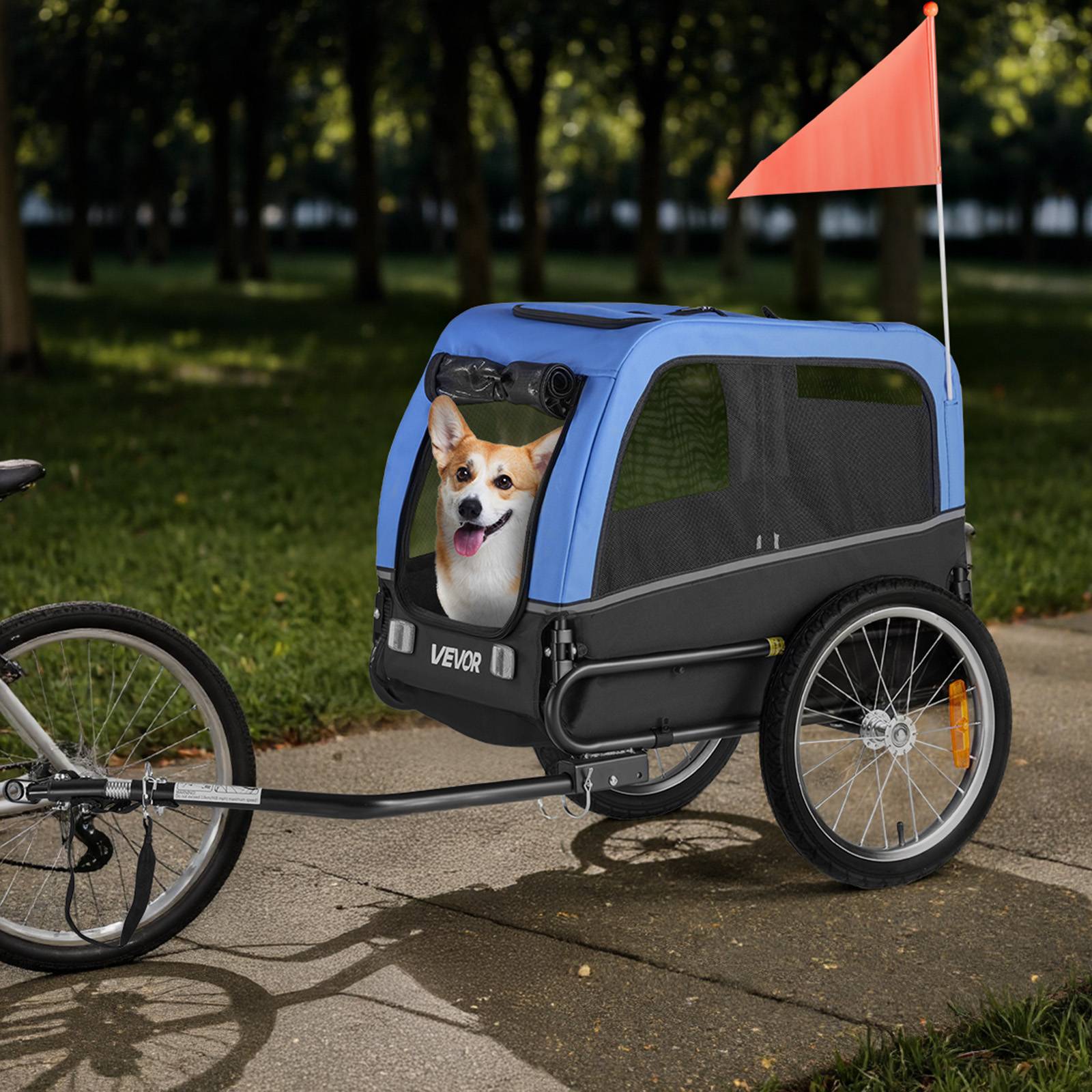 Vevor - VEVOR Remorque de vélo pour chien animaux compagnie chat 30 kg résistant à l'eau - Image 8