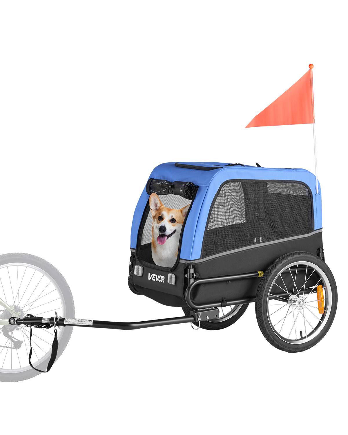 Vevor - VEVOR Remorque de vélo pour chien animaux compagnie chat 30 kg résistant à l'eau - Image 1
