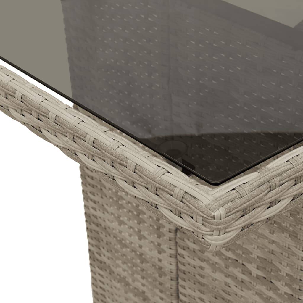 ComfortXL - Salon de Jardin Gris 6 Places avec Fauteuils Inclinables et Table Verre 190cm – ComfortXL Outdoor Living - Image 7