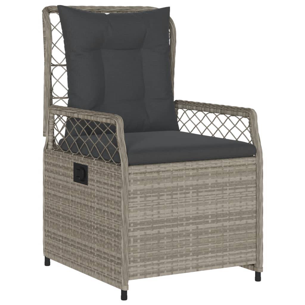 ComfortXL - Salon de Jardin Gris 6 Places avec Fauteuils Inclinables et Table Verre 190cm – ComfortXL Outdoor Living - Image 3