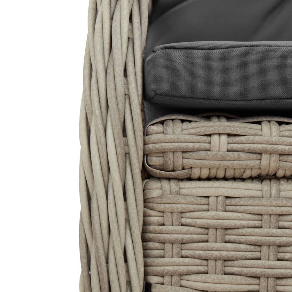 ComfortXL - Salon de Jardin Gris 6 Places avec Fauteuils Inclinables et Table Verre 190cm – ComfortXL Outdoor Living - Image 6
