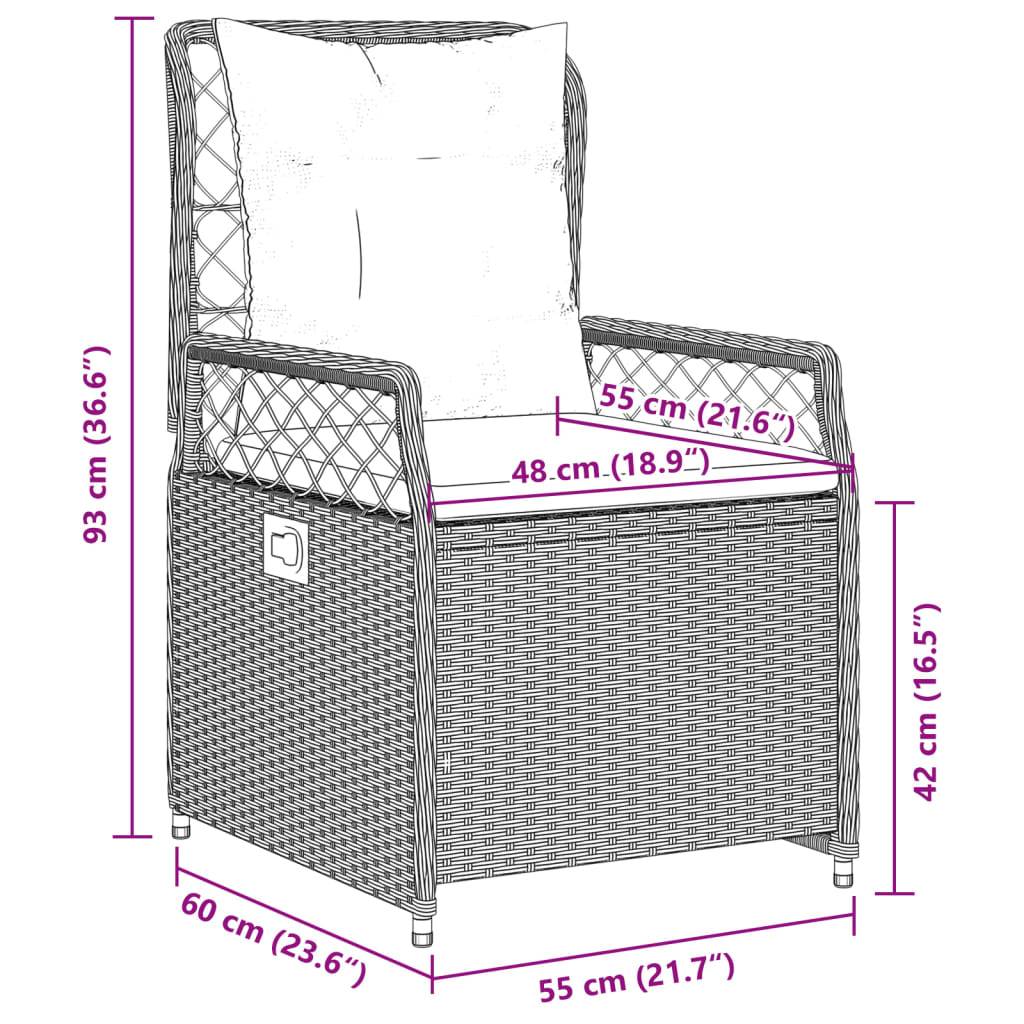 ComfortXL - Salon de Jardin Gris 6 Places avec Fauteuils Inclinables et Table Verre 190cm – ComfortXL Outdoor Living - Image 10