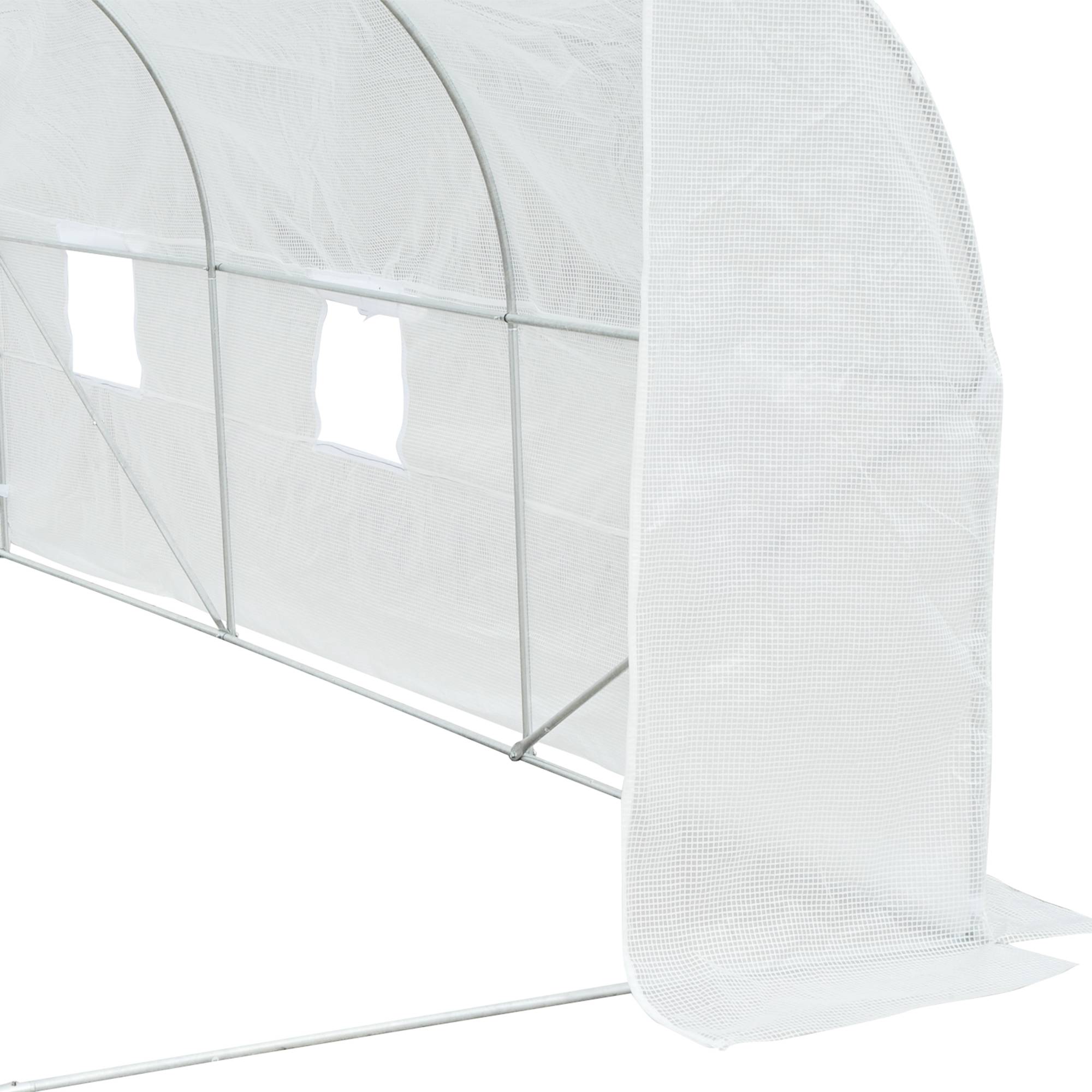 ComfortXL - Serre tunnel acier PE pour maraîchage protection intempéries 350x300cm Blanc - ComfortXL Outdoor Living - Image 10