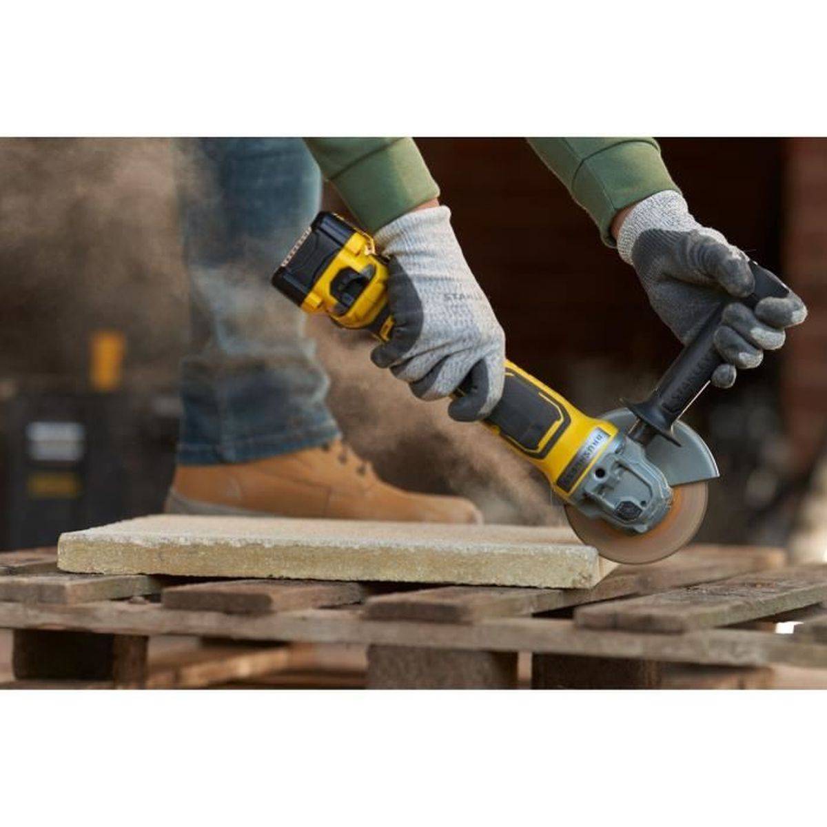 stanley - Meuleuse d’angle sans fil 125 mm 18 V, sans balais, 8500 tr/min, frein électronique, coffret - STANLEY - Image 5