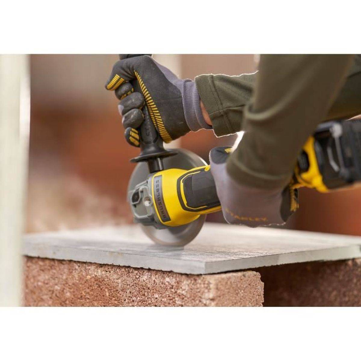stanley - Meuleuse d’angle sans fil 125 mm 18 V, sans balais, 8500 tr/min, frein électronique, coffret - STANLEY - Image 3