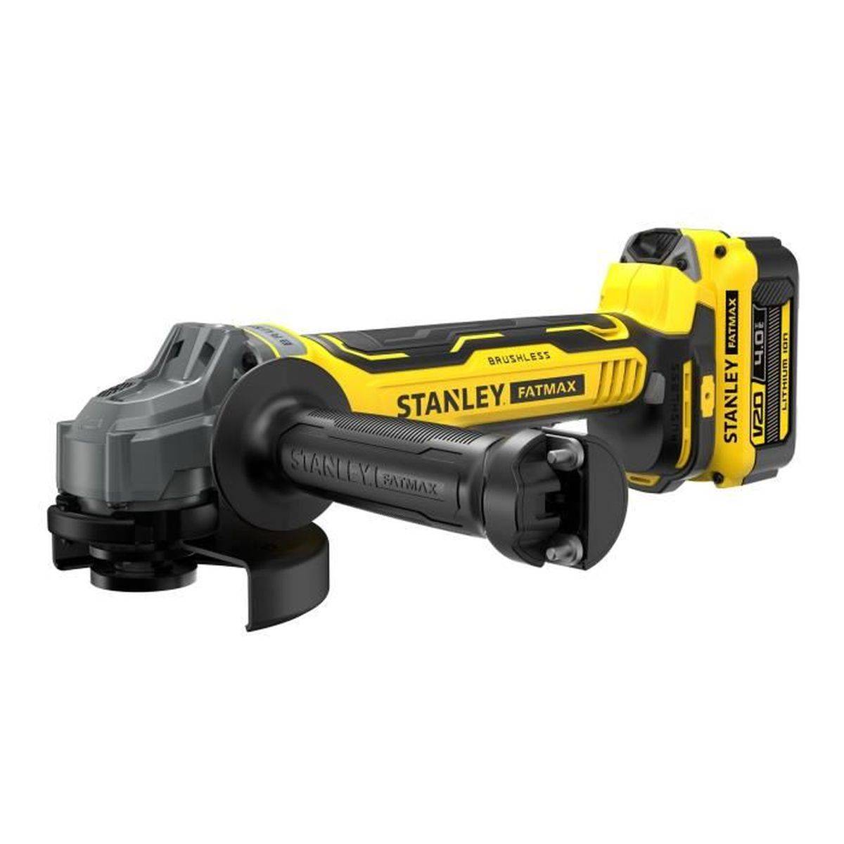 stanley - Meuleuse d’angle sans fil 125 mm 18 V, sans balais, 8500 tr/min, frein électronique, coffret - STANLEY - Image 2