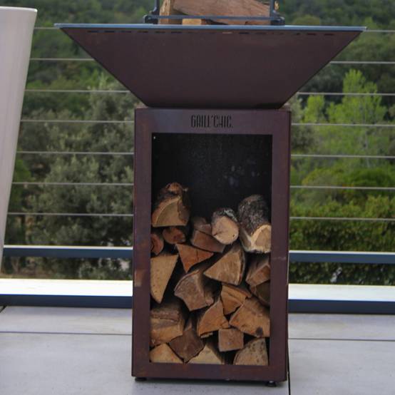 Grill'Chic - Pack Decouverte Brasero Auvergnat Corten Normal Rond 62 Simple Cuve - GRILL CHIC - Image 4