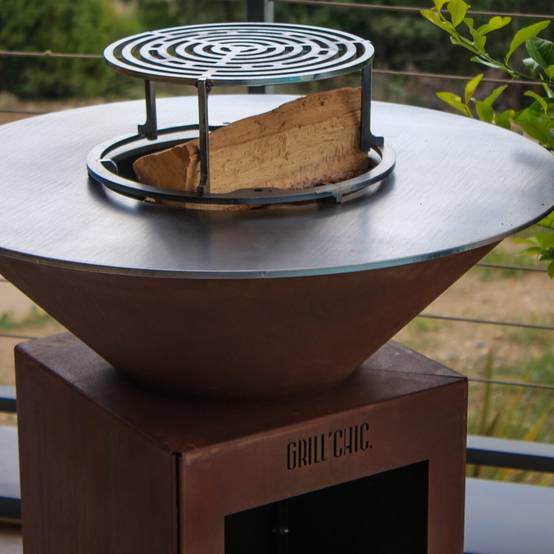 Grill'Chic - Pack Decouverte Brasero Auvergnat Corten Normal Rond 62 Simple Cuve - GRILL CHIC - Image 7