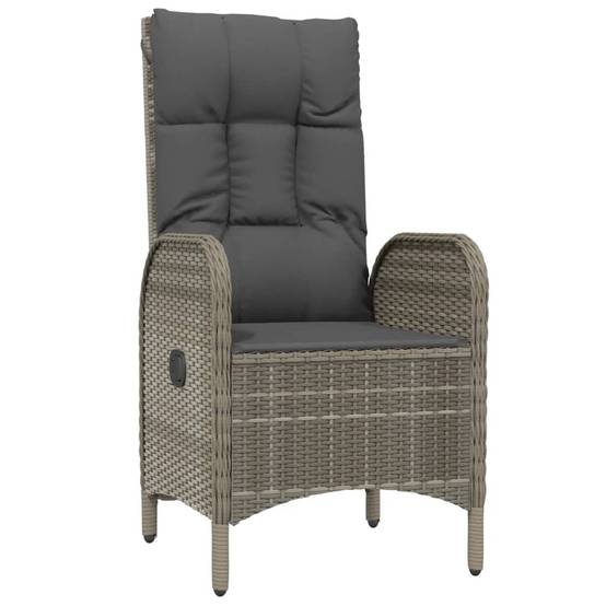 Chaise bois composite 2 places polyester gris 57 x 62,5 x 109 cm - Prolenta premium p3150.5 - Image 3