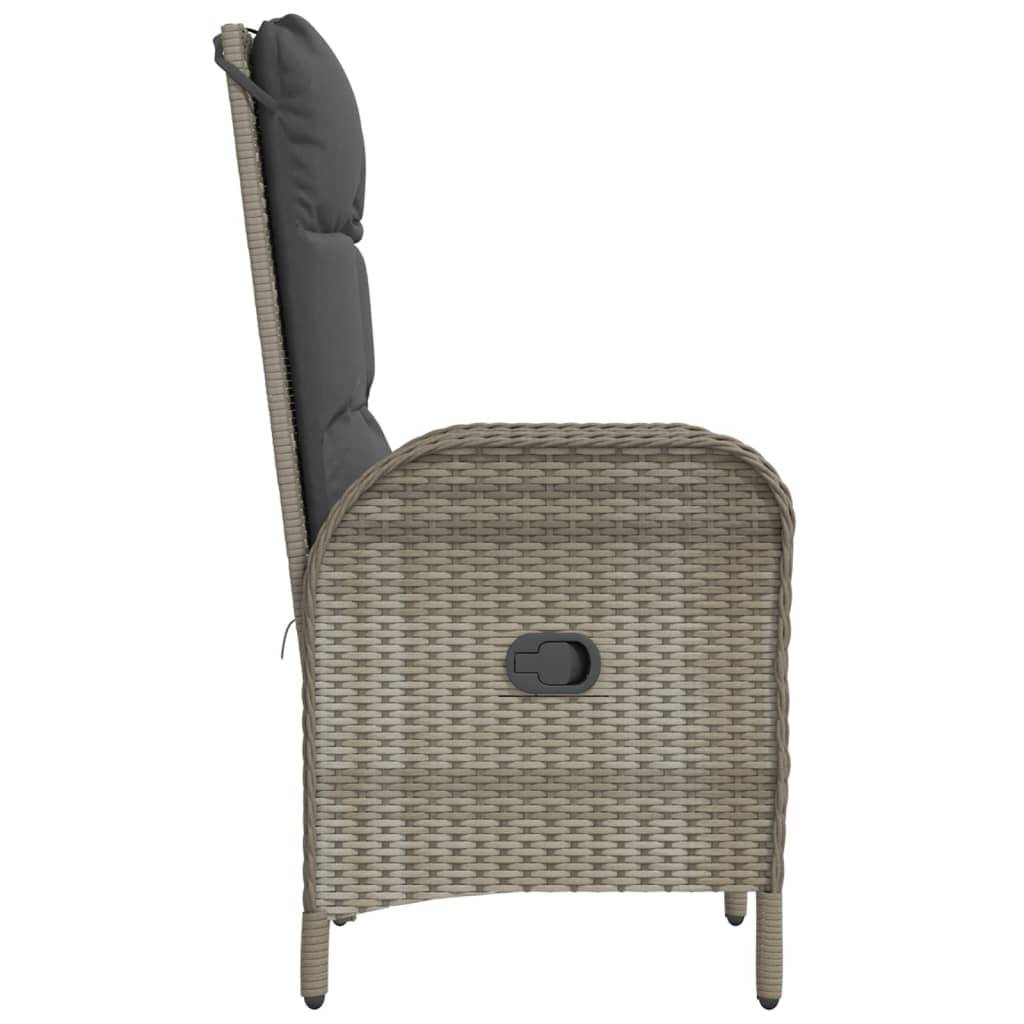 Chaise bois composite 2 places polyester gris  57 x 62,5 x 109 cm  - Prolenta premium  p3150.5 - Image 6