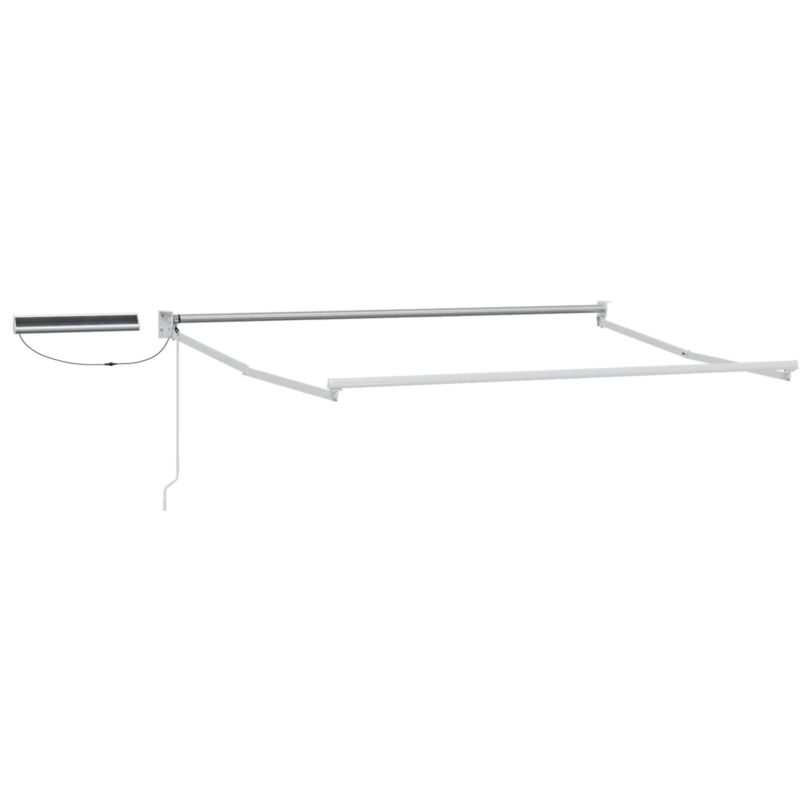 ComfortXL - Store banne solaire polyester alu pour terrasse protection chaleur gris clair - ComfortXL Outdoor Living - Image 3