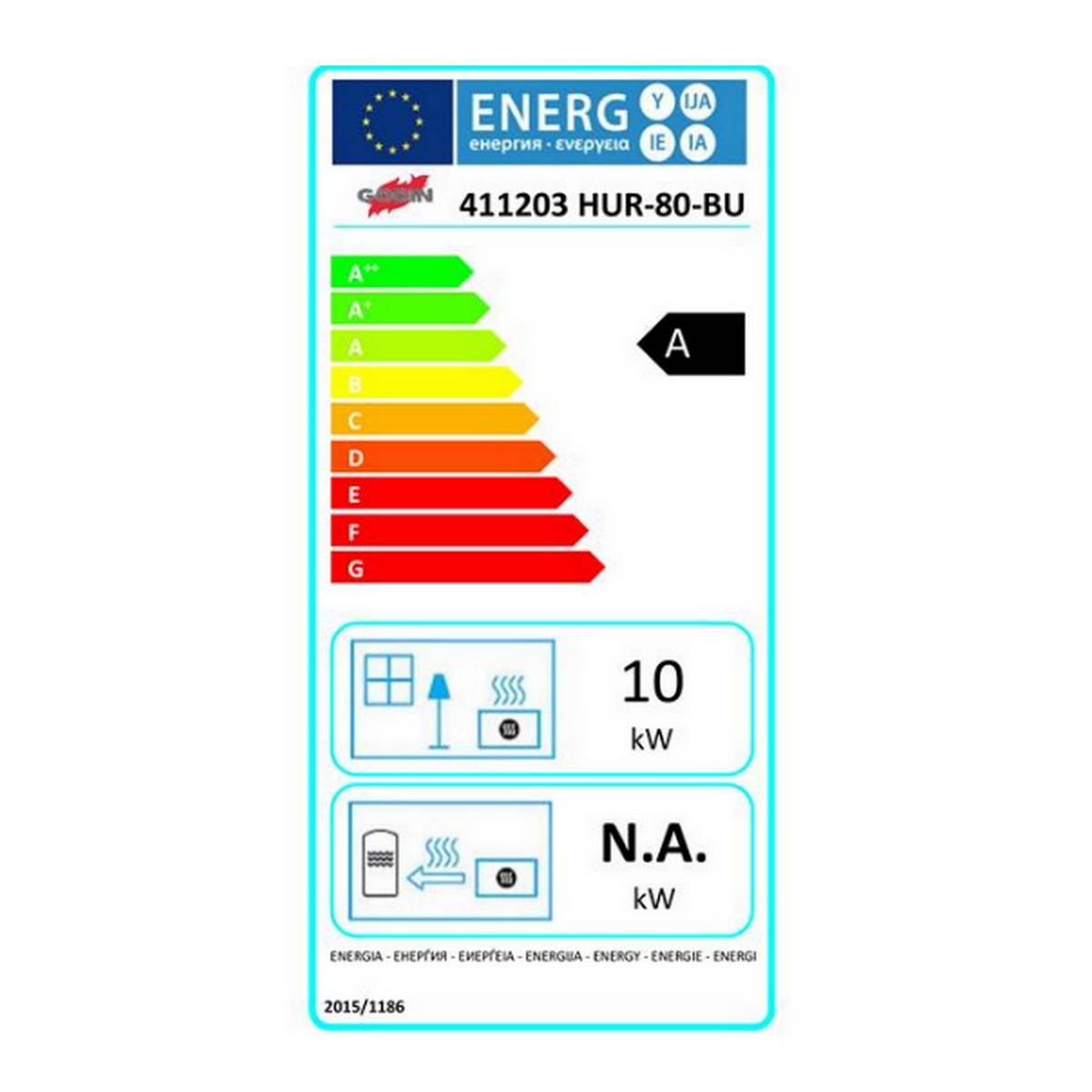 Poêle à bois fonte 10kw noir 411203PEINTANTHRACITE Godin - Image 2