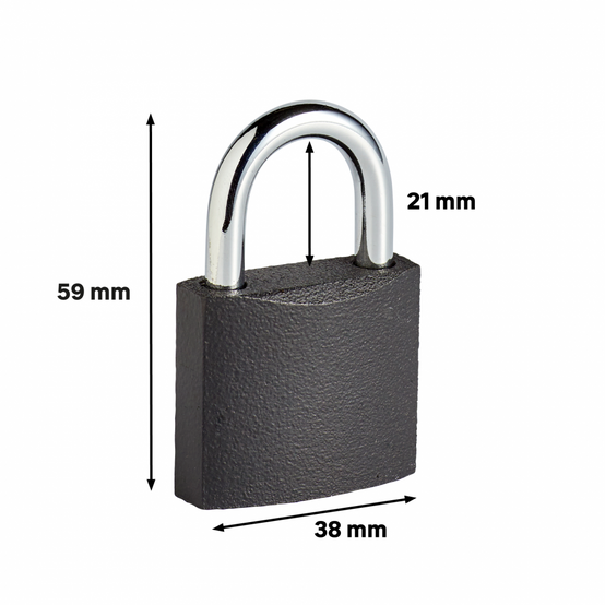 Centrale Brico - Cadenas à clé fer, l.38 mm - Image 4